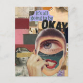 Het komt goed Mixed Media Collage Briefkaart (Voorkant)