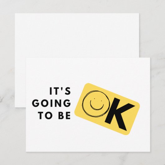 Het komt goed motiverende ansichtkaart briefkaart (Voorkant / Achterkant)