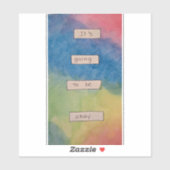 Het komt goed. sticker (Vel)