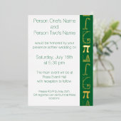 Het komt neer op een groene Folie uitnodiging (Staand Voorkant)