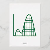 Het komt neer op een groene Folie uitnodiging (Achterkant)