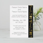 Het komt samen in Black Folie Invitation Folie Uitnodiging (Staand Voorkant)