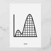 Het komt samen in Black Folie Invitation Folie Uitnodiging (Achterkant)