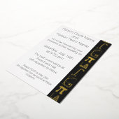 Het komt samen in Black Folie Invitation Folie Uitnodiging (Gedraaid)