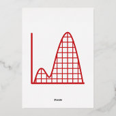 Het komt samen in Cherry Folie Invitation Folie Uitnodiging (Achterkant)