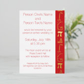 Het komt samen in Cherry Folie Invitation Uitnodiging (Staand Voorkant)