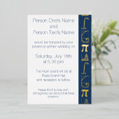 Het komt samen in Navy Folie Invitation Uitnodiging (Staand Voorkant)