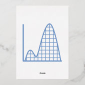 Het komt samen in Periwinkle Folie Invitation Folie Uitnodiging (Achterkant)