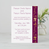 Het komt samen in Wine Folie Invitation Folie Uitnodiging (Staand Voorkant)