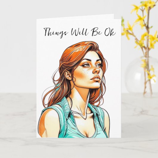 Het komt wel goed | Ik beloof Kaart (Gele Bloem)