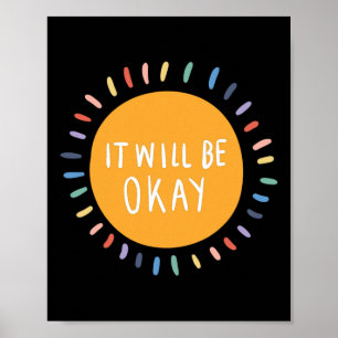 Het komt wel goed met Inspirerend psychische probl Poster