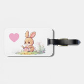 Het konijn bagagelabel (Achterkant horizontaal)