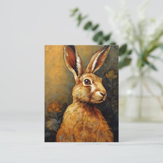 Het konijn briefkaart (Staand voorkant)