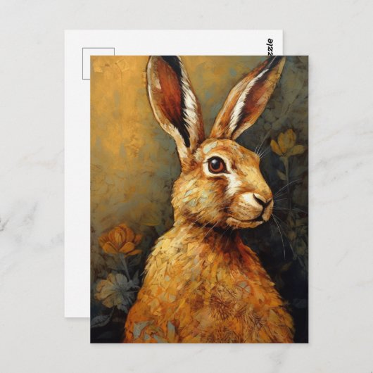 Het konijn briefkaart (Voorkant / Achterkant)
