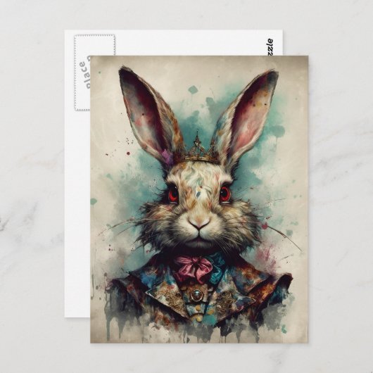 Het konijn briefkaart (Voorkant / Achterkant)