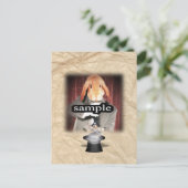 Het konijn en het Magische Pet Foto Lijst Briefkaart (Staand voorkant)