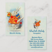 Het konijn in Alice in Wonderland ~ Visitekaartje (Voorkant / Achterkant)