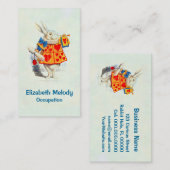 Het konijn in Alice in Wonderland - Visitekaartje (Voorkant / Achterkant)