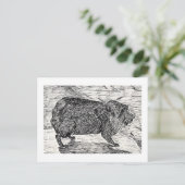 Het konijn, of Syrian Rock Hyrax Briefkaart (Staand voorkant)