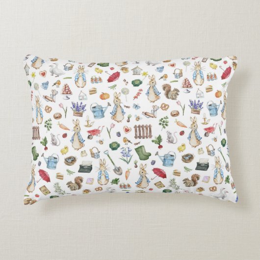 Het konijn Peter Accent Kussen (Voorkant)