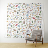 Het konijn Peter Wandkleed (In Situ (horizontaal))