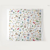 Het konijn Peter Wandkleed (Voorkant (horizontaal))