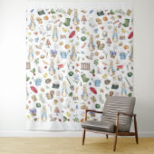 Het konijn Peter Wandkleed (In situ)