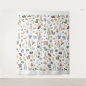 Het konijn Peter Wandkleed (Voorkant)