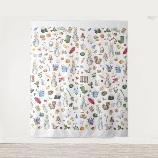 Het konijn Peter Wandkleed (Voorkant)