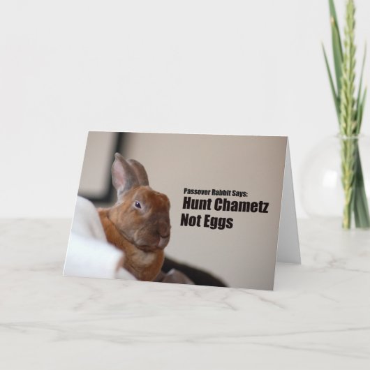 Het Konijn van de Pascha zegt: Kaart (Voorkant)