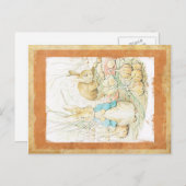 Het KONIJN van het KONIJNTJE van het Wenskaart van Feestdagenkaart (Voorkant / Achterkant)