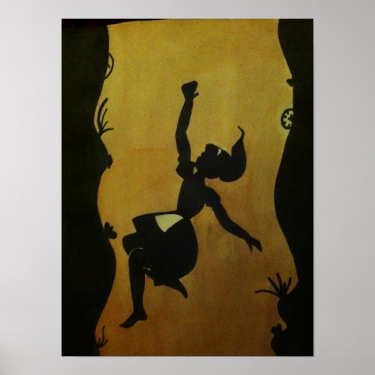 Het konijnengat omlaag poster (Voorkant)