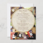 Het konijnenhol brengt een Baby shower uit het boe Kaart (Achterkant)