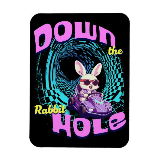 Het konijnenhol naar beneden magneet (Verticaal)