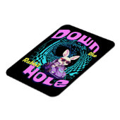 Het konijnenhol naar beneden magneet (Linkerzijde)