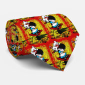 Het konijnenhol omlaag stropdas (Opgerold)