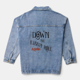 Het konijnenhol weer omlaag denim jacket