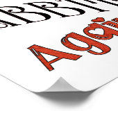 Het konijnenhol weer omlaag poster (Hoek)