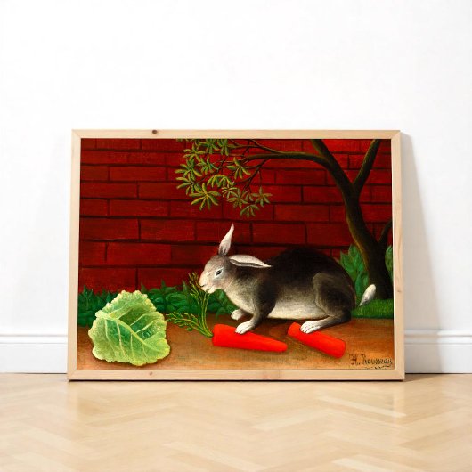 Het konijnenhuis van Henri Rousseau Poster