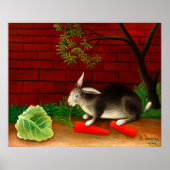 Het konijnenhuis van Henri Rousseau Poster (Voorkant)