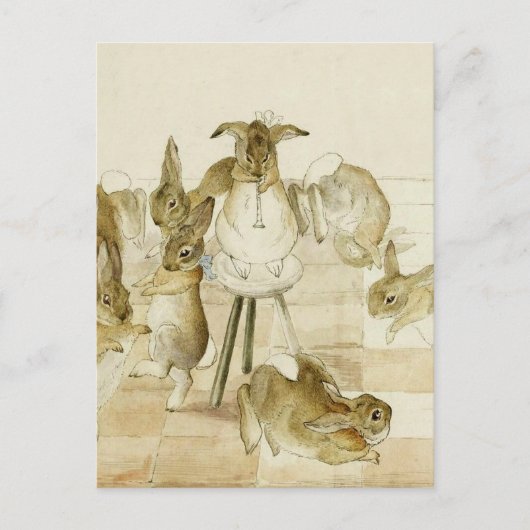 Het Konijnenkerstfeest van Beatrix Potter Briefkaart (Voorkant)