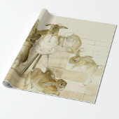 Het Konijnenkerstfeest van Beatrix Potter Cadeaupapier (Uitgerold)