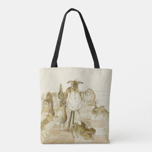Het Konijnenkerstfeest van Beatrix Potter Tote Bag (Achterkant)