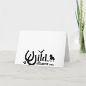 Het Konijntje van de sneeuw Feestdagen Kaart (Achterkant)