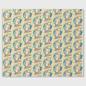 Het Konijntje van Lola "ik ben Onbedwingbaar " Cadeaupapier (Vlak)