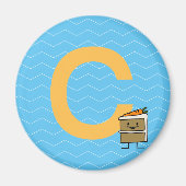 Het konijntjestanden die van de Plak van de Cake Magneet (Voorkant)