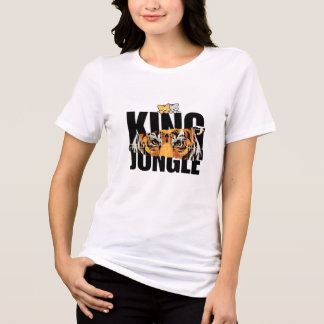 Het koning leeuw & kat ontwerp T-shirt