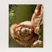 Het Koning Lion Portret, Jigzaag Puzzle Legpuzzel (Verticaal)