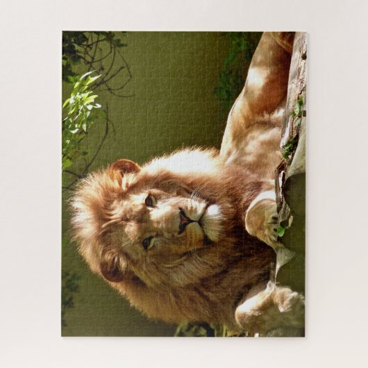 Het Koning Lion Portret, Jigzaag Puzzle Legpuzzel (Verticaal)