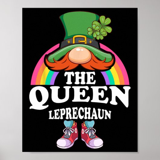 Het Koningin Leprechaun St. Patrick's Dag Kostuum Poster (Voorkant)